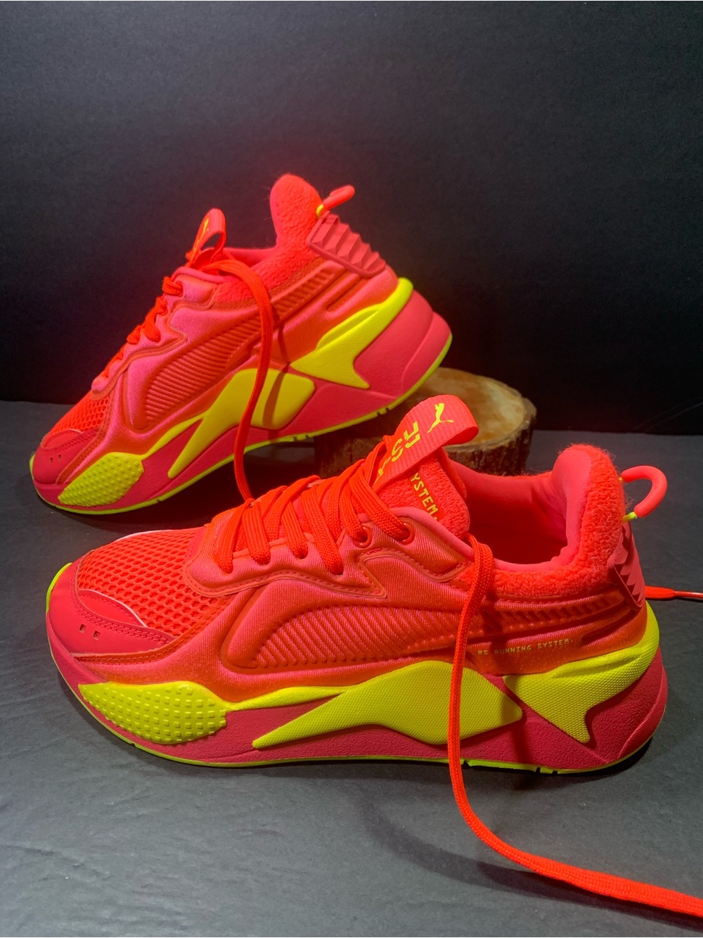 PUMA RS-X Women’s Sneakers Pink Yellow Shoe Size- 8